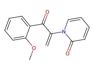 2(1H)-Pyridinone, 1-(1-(2-methoxybenzoyl)ethenyl)- structure