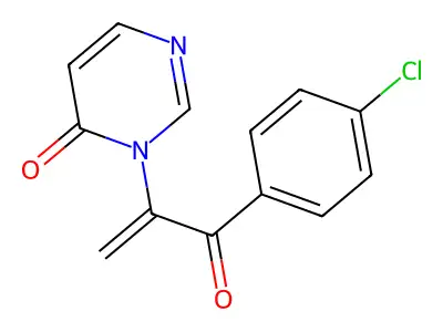 4(3H)-Pyrimidinone, 3-(1-(4-chlorobenzoyl)ethenyl)- structure