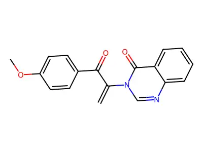 4(3H)-Quinazolinone, 3-(1-(4-methoxybenzoyl)ethenyl)- structure