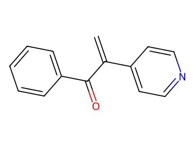 2-Propen-1-one, 1-phenyl-2-(4-pyridinyl)- structure
