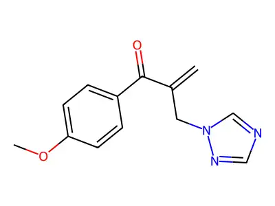 2-Propen-1-one, 1-(4-methoxyphenyl)-2-(1H-1,2,4-triazol-1-ylmethyl)- structure