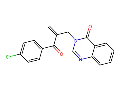 4(3H)-Quinazolinone, 3-(2-(4-chlorobenzoyl)-2-propenyl)- structure