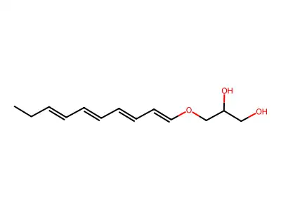 (+/-)-3-(1,3,5,7-Decatetraenyloxy)-1,2-propanediol structure