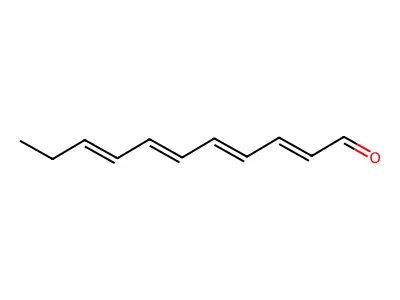 Undeca-2,4,6,8-tetraenal structure