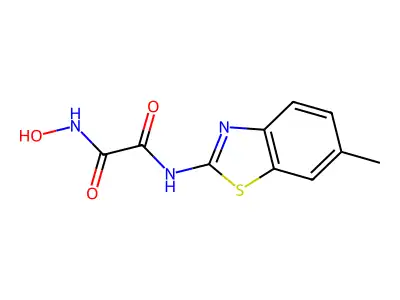 Ethanediamide, N-hydroxy-N'-(6-methyl-2-benzothiazolyl)- structure