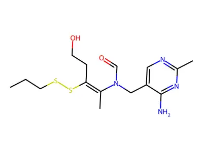 Thiamin propyl disulfide structure