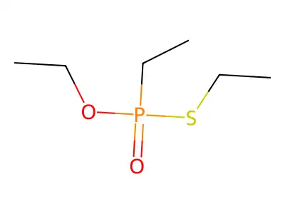 O,S-Diethyl P-ethylphosphonothioate structure