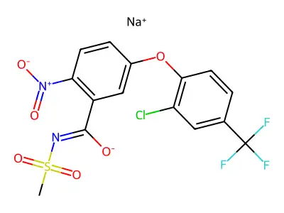 Fomesafen sodium structure