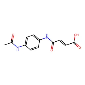 3-[(4-Acetamidophenyl)carbamoyl]prop-2-enoic acid structure