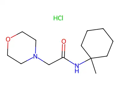 4-Morpholineacetamide, N-(1-methylcyclohexyl)-, hydrochloride structure