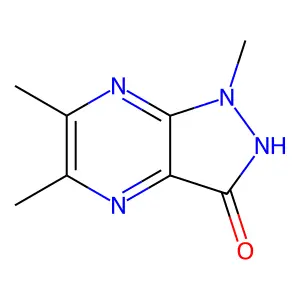 1,5,6-trimethyl-2H-pyrazolo[3,4-b]pyrazin-3-one structure