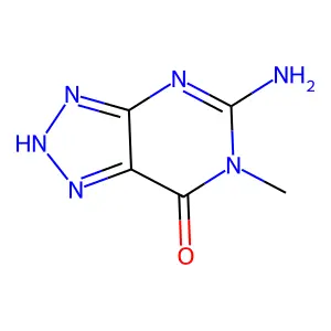 5-amino-6-methyl-2H-triazolo[4,5-d]pyrimidin-7-one structure