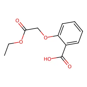 2-(2-Ethoxy-2-oxoethoxy)benzoic acid structure