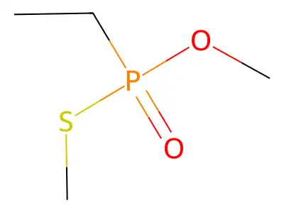 Ethylphosphonothioic acid O,S-dimethyl ester structure