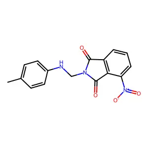 4-Nitro-2-(p-tolylamino-methyl)-isoindole-1,3-dione structure
