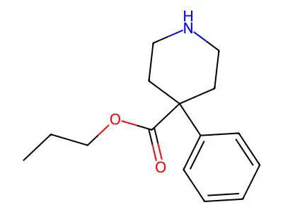 Propyl 4-phenylpiperidine-4-carboxylate structure