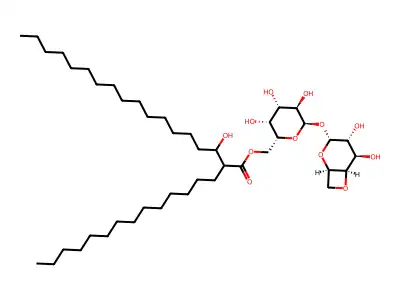 4,6-Anhydrogalactopyranosyl-6-O-corynomycoloylgalactopyranoside structure