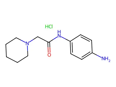 1-Piperidineacetanilide, 4'-amino-, hydrochloride structure