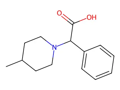 2-(4-Methylpiperidin-1-yl)-2-phenylacetic acid structure