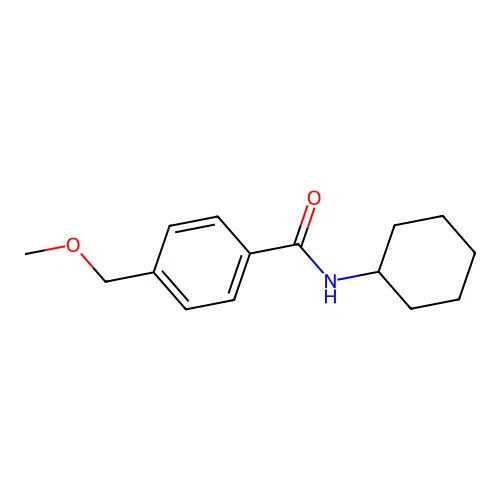 N-cyclohexyl-4-(methoxymethyl)benzamide structure