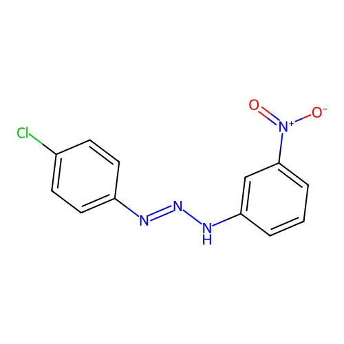 N-[(4-chlorophenyl)diazenyl]-3-nitroaniline structure