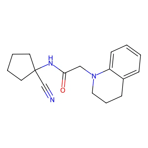 N-(1-cyanocyclopentyl)-2-(1,2,3,4-tetrahydroquinolin-1-yl)acetamide structure