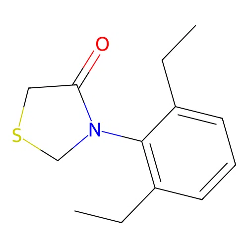 3-(2',6'-Diethylphenyl)-1,3-thiazolidine-4-one structure