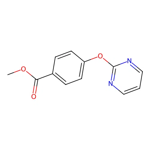 Methyl 4-(pyrimidin-2-yloxy)benzoate structure