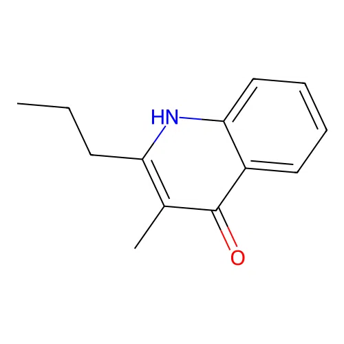 3-methyl-2-propyl-1H-quinolin-4-one structure