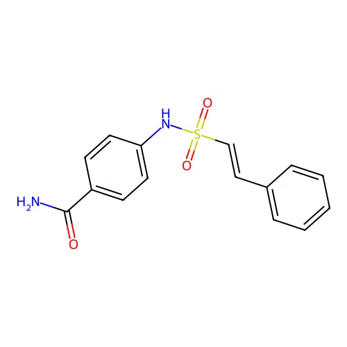 4-(2-Phenylethenesulfonamido)benzamide structure