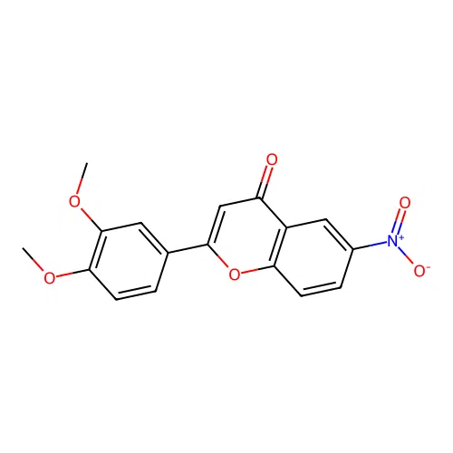 2-(3,4-Dimethoxyphenyl)-6-nitrochromen-4-one structure