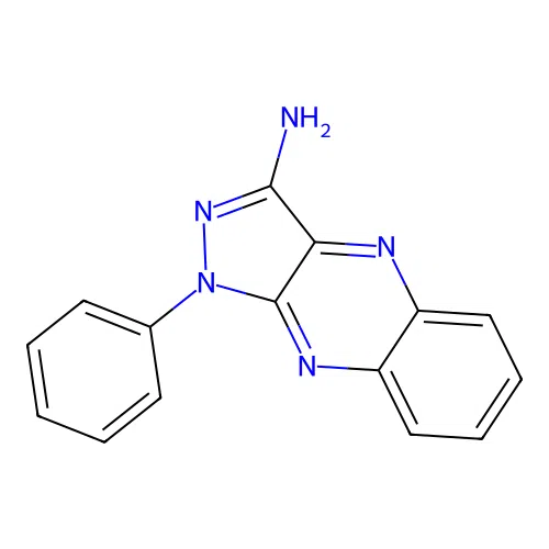 1-Phenylpyrazolo[4,3-b]quinoxalin-3-amine structure