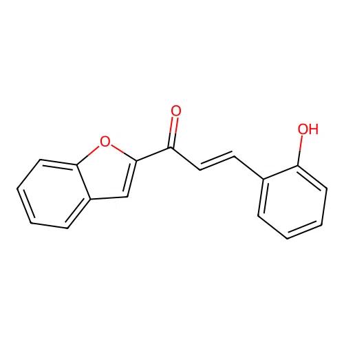1-(Benzofuran-2-yl)-3-(2-hydroxyphenyl)prop-2-en-1-one structure