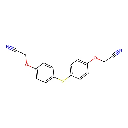 2-[4-[4-(Cyanomethoxy)phenyl]sulfanylphenoxy]acetonitrile structure
