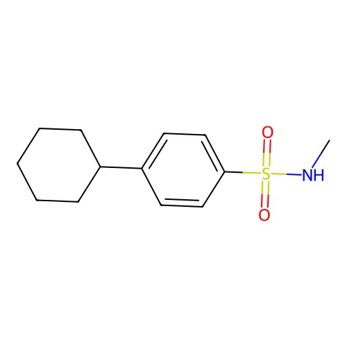 4-Cyclohexyl-n-methyl-benzenesulfonamide structure