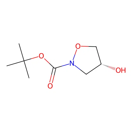 tert-butyl (4R)-4-hydroxy-1,2-oxazolidine-2-carboxylate structure