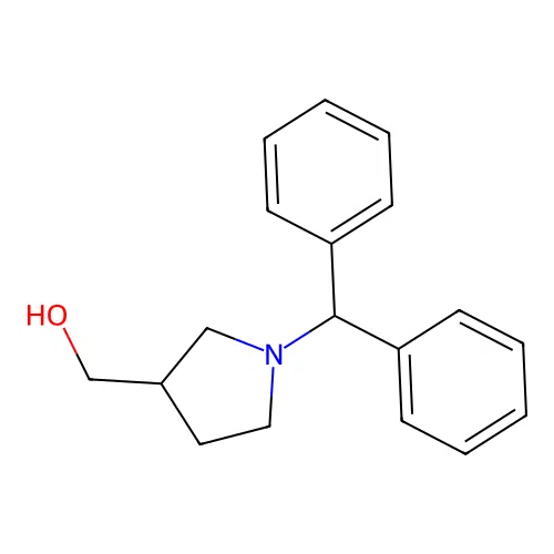 (1-Benzhydrylpyrrolidin-3-yl)methanol structure