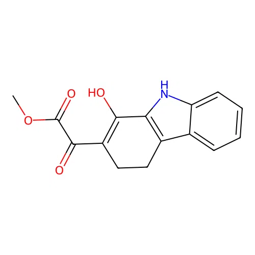methyl 2-(1-hydroxy-4,9-dihydro-3H-carbazol-2-yl)-2-oxoacetate structure