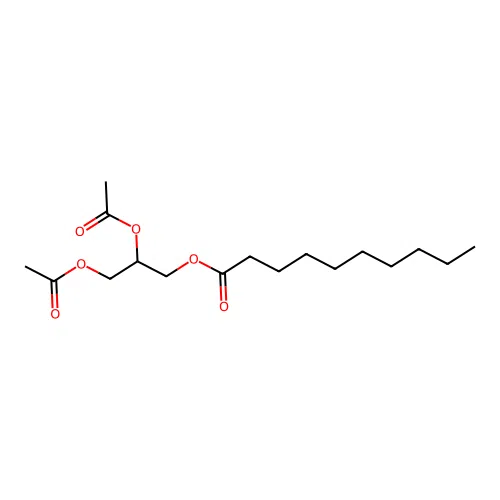 1,2-Diacetyl-3-decanoylglycerol structure