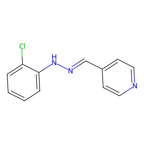 2-chloro-N-(pyridin-4-ylmethylideneamino)aniline structure
