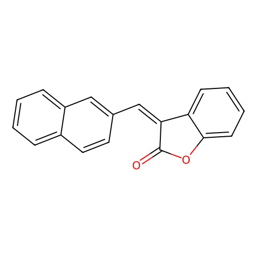 (3Z)-3-(naphthalen-2-ylmethylidene)-1-benzofuran-2-one structure