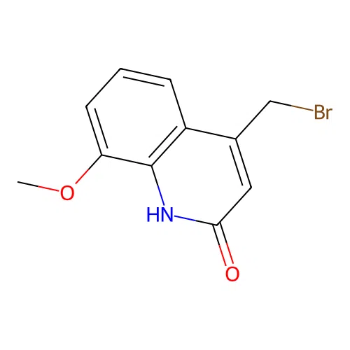 2(1H)-Quinolinone, 4-(bromomethyl)-8-methoxy- structure