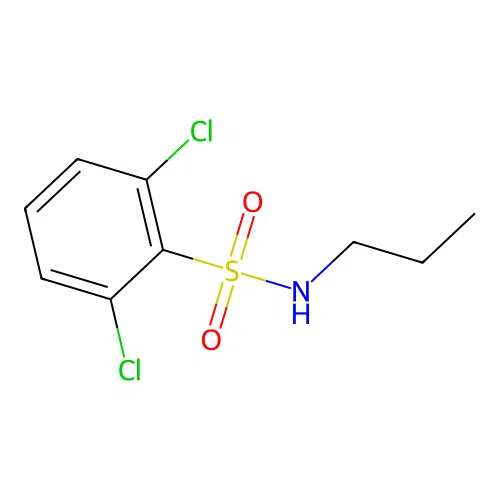 2,6-dichloro-N-propylbenzene-1-sulfonamide structure