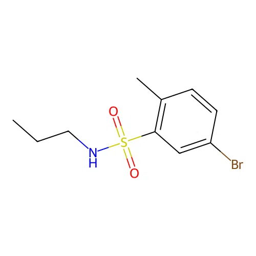 5-bromo-2-methyl-N-propylbenzenesulfonamide structure