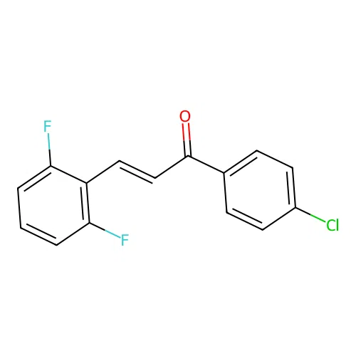 2-Propen-1-one, 1-(4-chlorophenyl)-3-(2,6-difluorophenyl)- structure