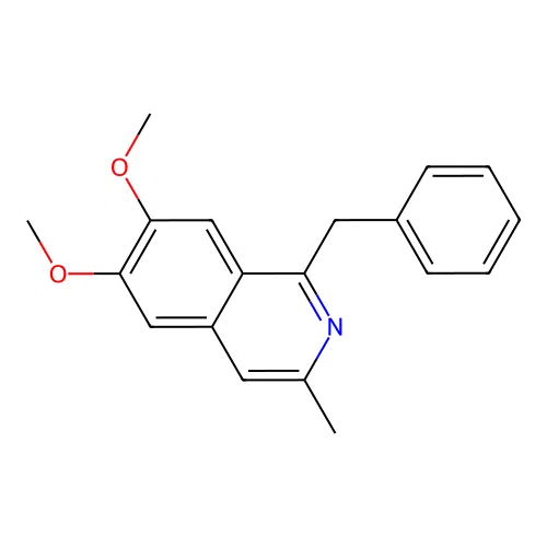 1-Benzyl-6,7-dimethoxy-3-methylisoquinoline structure