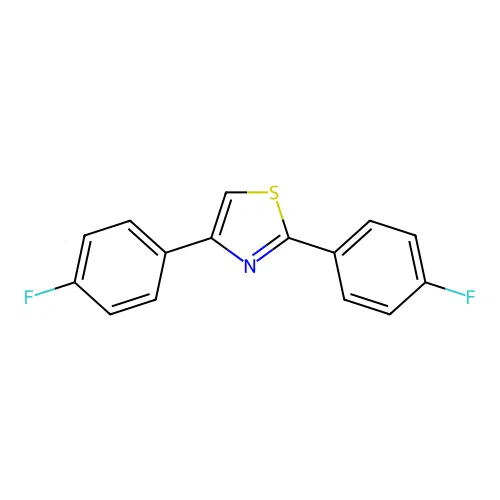 2,4-Bis(4-fluorophenyl)-1,3-thiazole structure