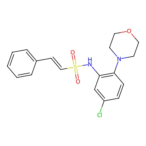 N-[5-chloro-2-(morpholin-4-yl)phenyl]-2-phenylethene-1-sulfonamide structure