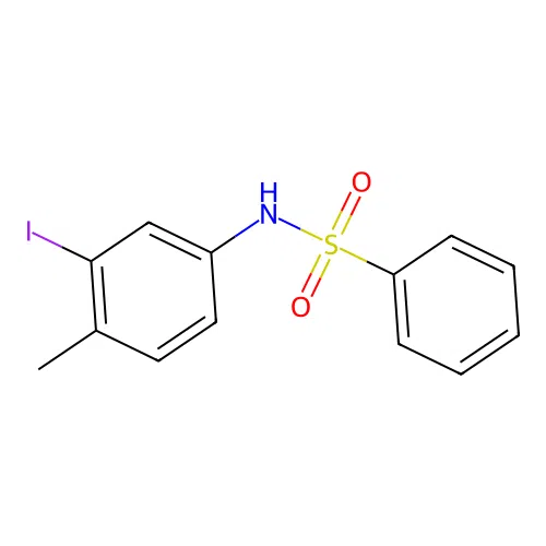 N-(3-iodo-4-methylphenyl)benzenesulfonamide structure