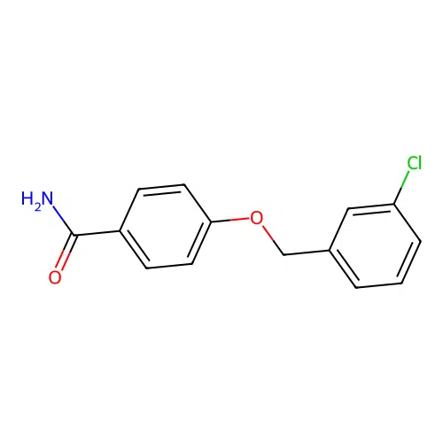 4-[(3-Chlorophenyl)methoxy]benzamide structure